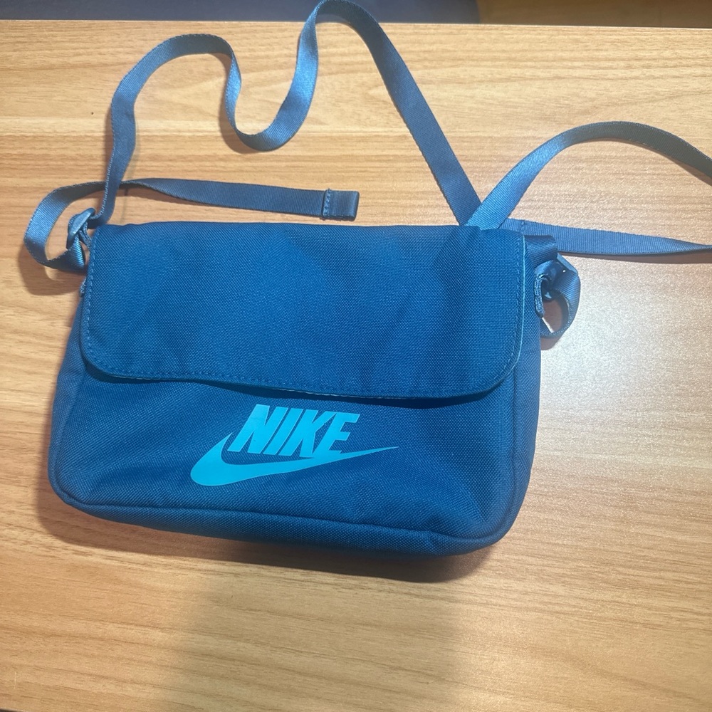 Nike Teal Logo Navy Crossbody Bag